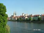 Снимки из самостоятельной поездки в Регенсбург: панорама Дуная