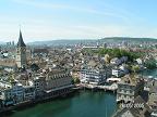 Снимки из самостоятельной поездки в Швейцарию: панорама Цюриха
