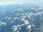 Виды Альпийских гор с самолёта из путешествия по Европе